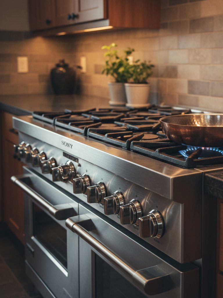 Gaggenau Vario modular cooktop being serviced in an Arvada, Colorado kitchen